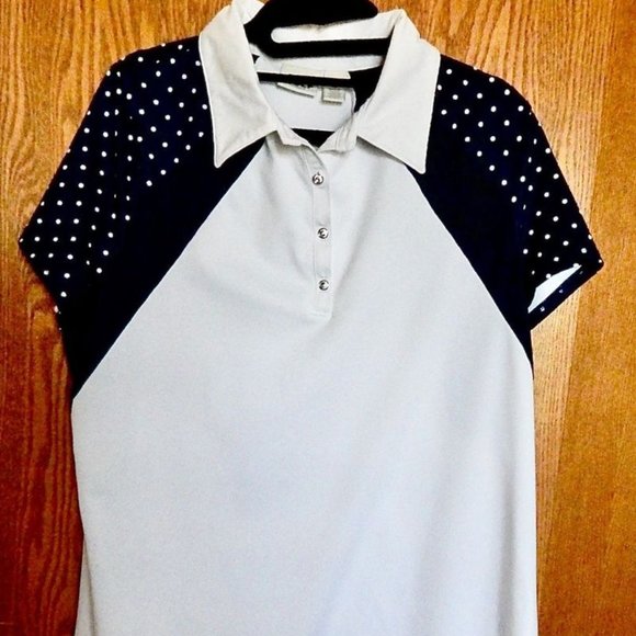 Chico's | Tops | Chicos Golf Shirt Blue 